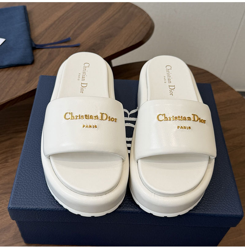 DIOR-05234 디올 2026ss 여성용 플랫폼 슬리퍼