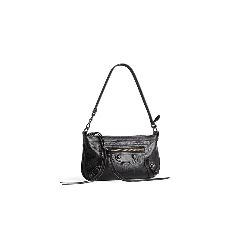  [스페셜오더]BALENCIAGA-8280582 발렌시아가 여성 르 시티 파우치 온 스트랩 블랙