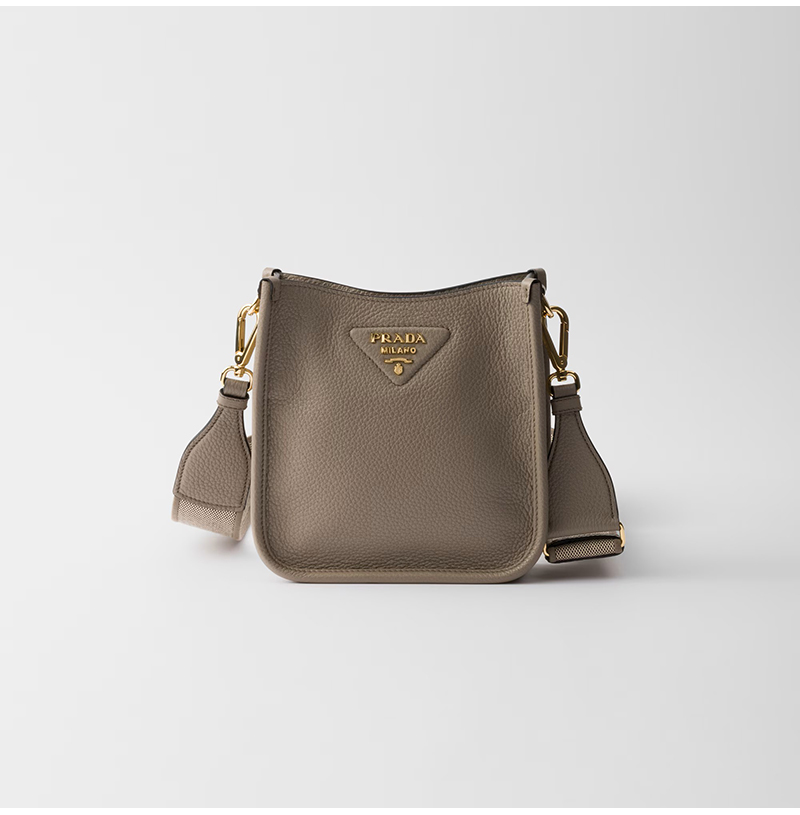 [스페셜오더]PRADA-1BH191 프라다  클레이 그레이 가죽 미니 숄더 백