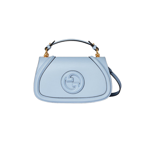 [스페셜오더]GUCCI-815714 4928 구찌 라이트 블루 가죽 구찌 블론디 스몰 탑 핸들백