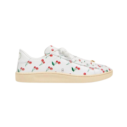 VALENTINO-7W2S0LX 발렌티노 화이트 로이코 체리픽 패턴 스니커즈 남여공용
