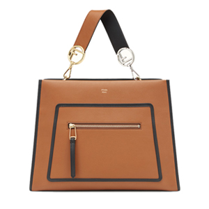 [스페셜오더]FENDI-8BH343 펜디 송아지 가죽 브라운 라지 레귤러 런어웨이 백