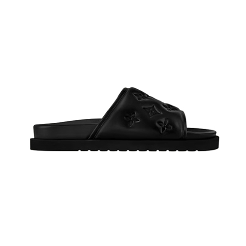 LOUIS VUITTON-1ADGF8 루이비통 블랙 모노그램 마이애미 뮬 남성용