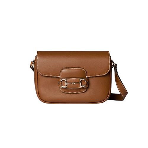 [스페셜오더]GUCCI-815205 2718 구찌 브라운 가죽 구찌 홀스빗 1955 미니 숄더백