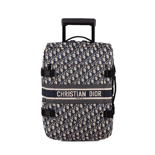[스페셜오더]DIOR-M6100 크리스챤 디올 블루 오블리크 Diortravel 트래블 미니 트롤리 캐리어