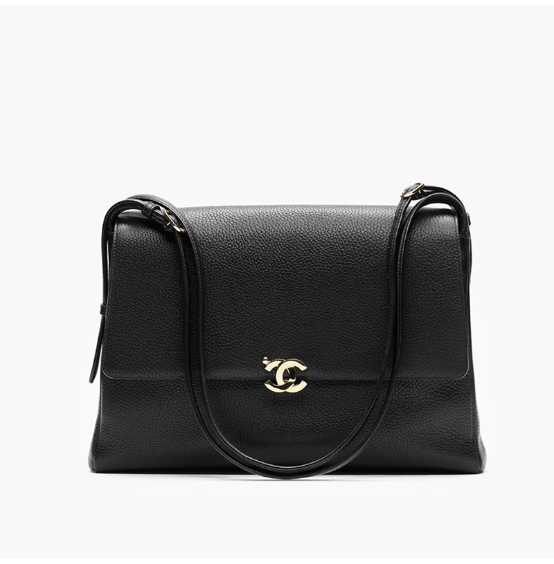 [스페셜오더]CHANEL-AS6482 샤넬 그레인드 카프스킨 골드 메탈 맥시 플랩백 블랙