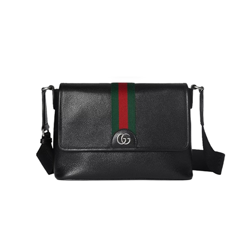 [스페셜오더]GUCCI-834467 1043 구찌 오피디아 블랙 가죽 미디엄 메신저백