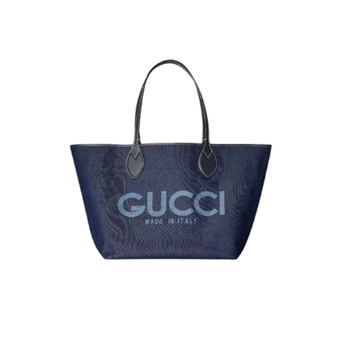 [스페셜오더]GUCCI-820481 8441 구찌 다크 블루 데님 구찌 토티시마 미디엄 리버서블 토트백