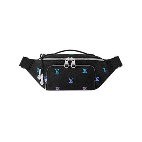 [스페셜오더]LOUIS VUITTON-M13961 루이비통 블랙 LV 블라종 데님 러시 범백