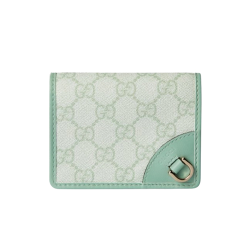 [스페셜오더]GUCCI-820692 8458 구찌 세이지 그린 GG 엠블럼 미니 지갑