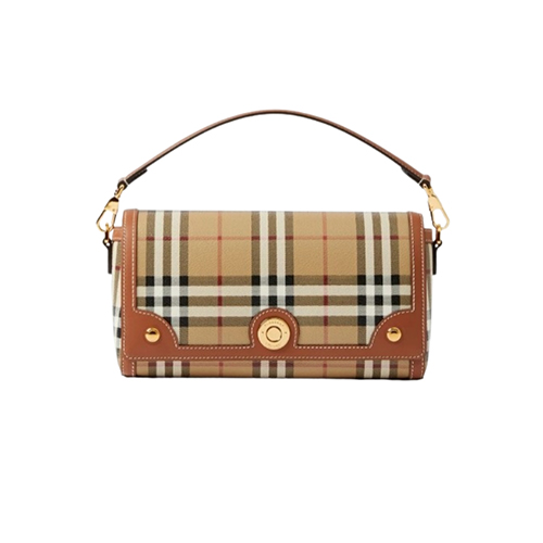 [스페셜오더]BURBERRY-80920481 버버리 베이지/브라운 탑 핸들 노트 백