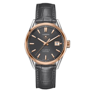 [스페셜오더]TAG Heuer-WAR215E 태그호이어 까레라 칼리버 5 오토매틱 워치 다크 그레이 다이얼 39mm 