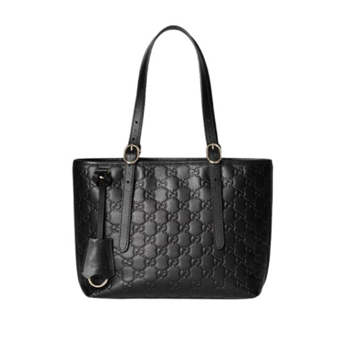 [스페셜오더]GUCCI-847456 1000 구찌 블랙 GG 엠블럼 미디엄 토트백