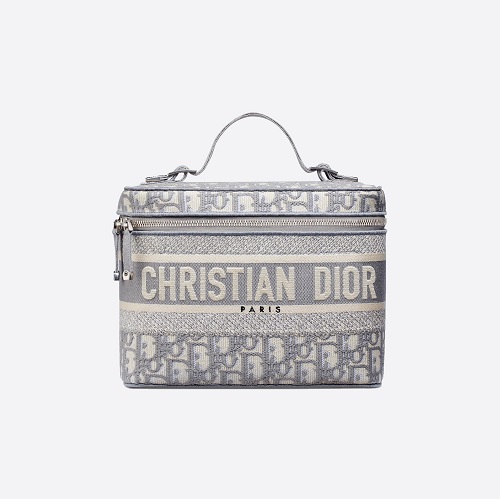 [스페셜오더]DIOR-S5417 디올 라이트 그레이 오블리크 자수 DIOR트래블 VANITY CASE