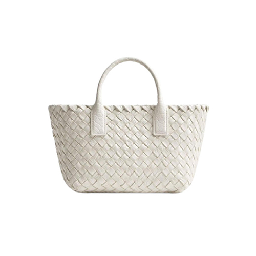 [스페셜오더]BOTTEGA VENETA-717712 보테가 베네타 화이트 미니 까바