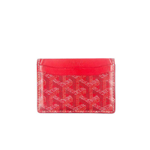 [스페셜오더]GOYARD-고야드 쉐브론 코팅캔버스 레드 카드 케이스