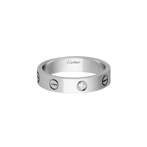 [스페셜오더]Cartier-B4050500 까르띠에 실버 1 다이아몬드 스몰 LOVE 링