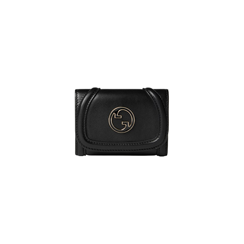 [스페셜오더]GUCCI-818795 1000 구찌 블랙 가죽 구찌 블론디 카드 케이스