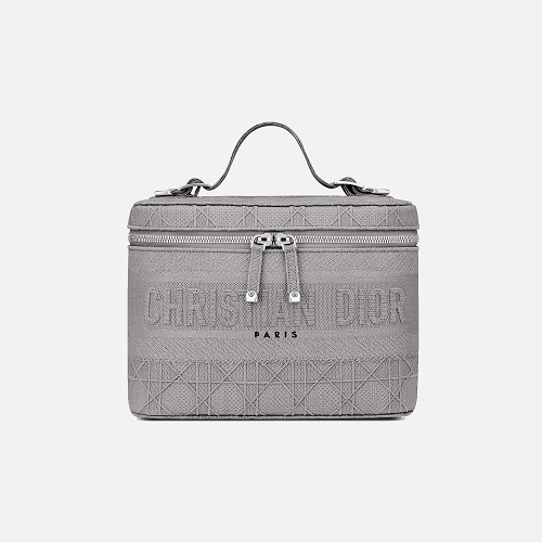 [스페셜오더]DIOR-S5417 디올 라이트 그레이 까나쥬 자수 DIOR트래블 VANITY CASE