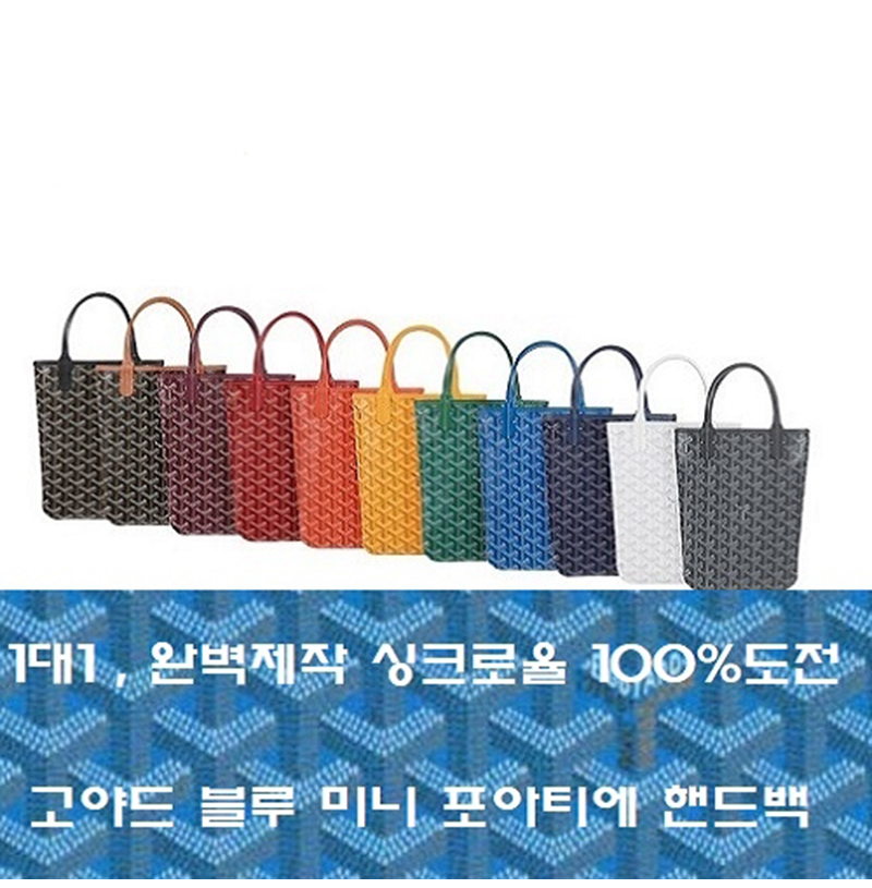 GOYARD-고야드 화이트 포아티에 핸드백